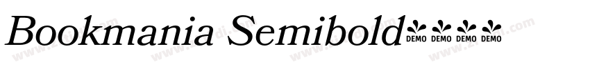 Bookmania Semibold字体转换